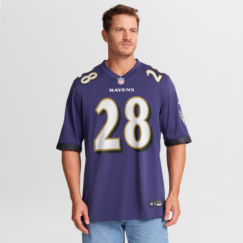 Men's Baltimore Ravens Taven Bryan Nike Purple Team Game Jersey