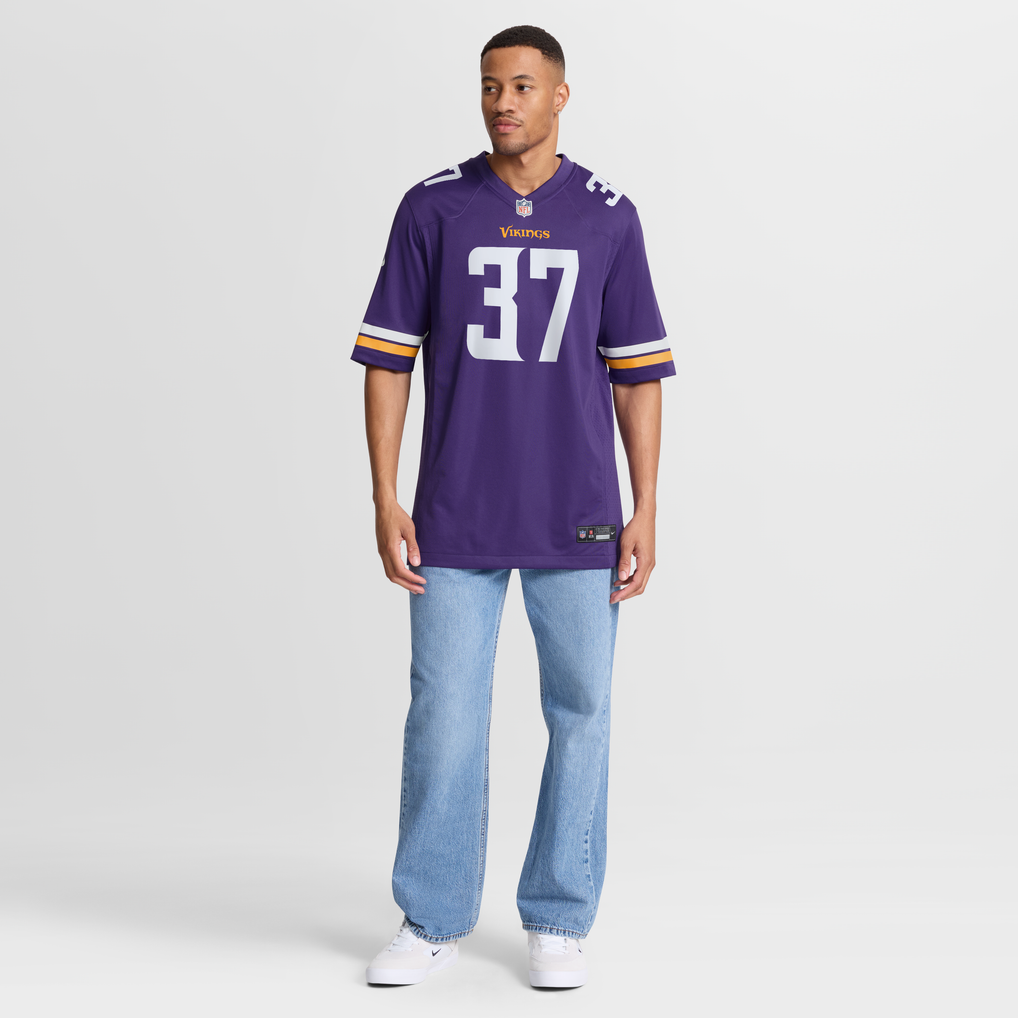 Men's Minnesota Vikings Tavierre Thomas Nike  Purple Team Game Jersey - Image 8