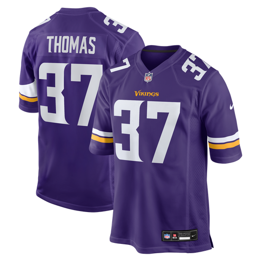 Men's Minnesota Vikings Tavierre Thomas Nike  Purple Team Game Jersey - Image 1