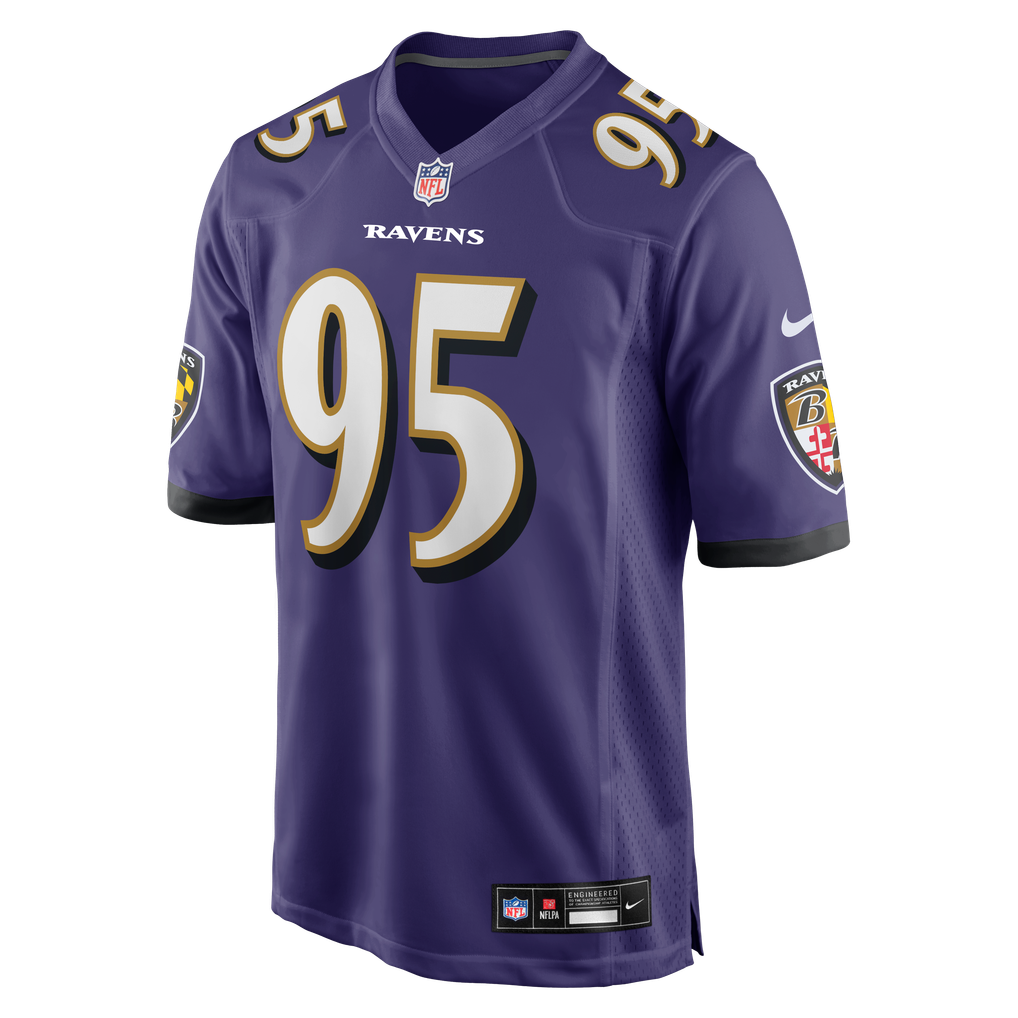 Men's Baltimore Ravens Tavius Robinson Nike Purple Team Game Jersey