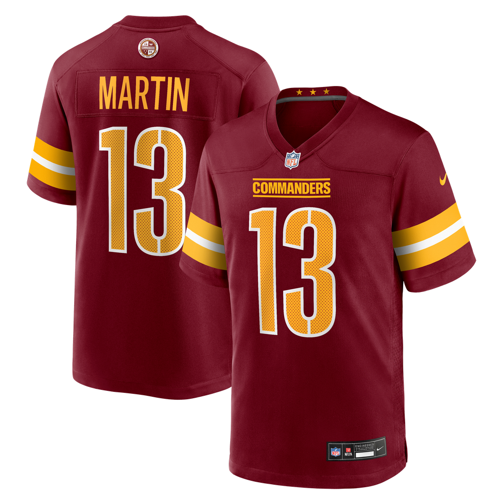 Men's Washington Commanders Tay Martin Nike  Burgundy Team Game Jersey - Image 2