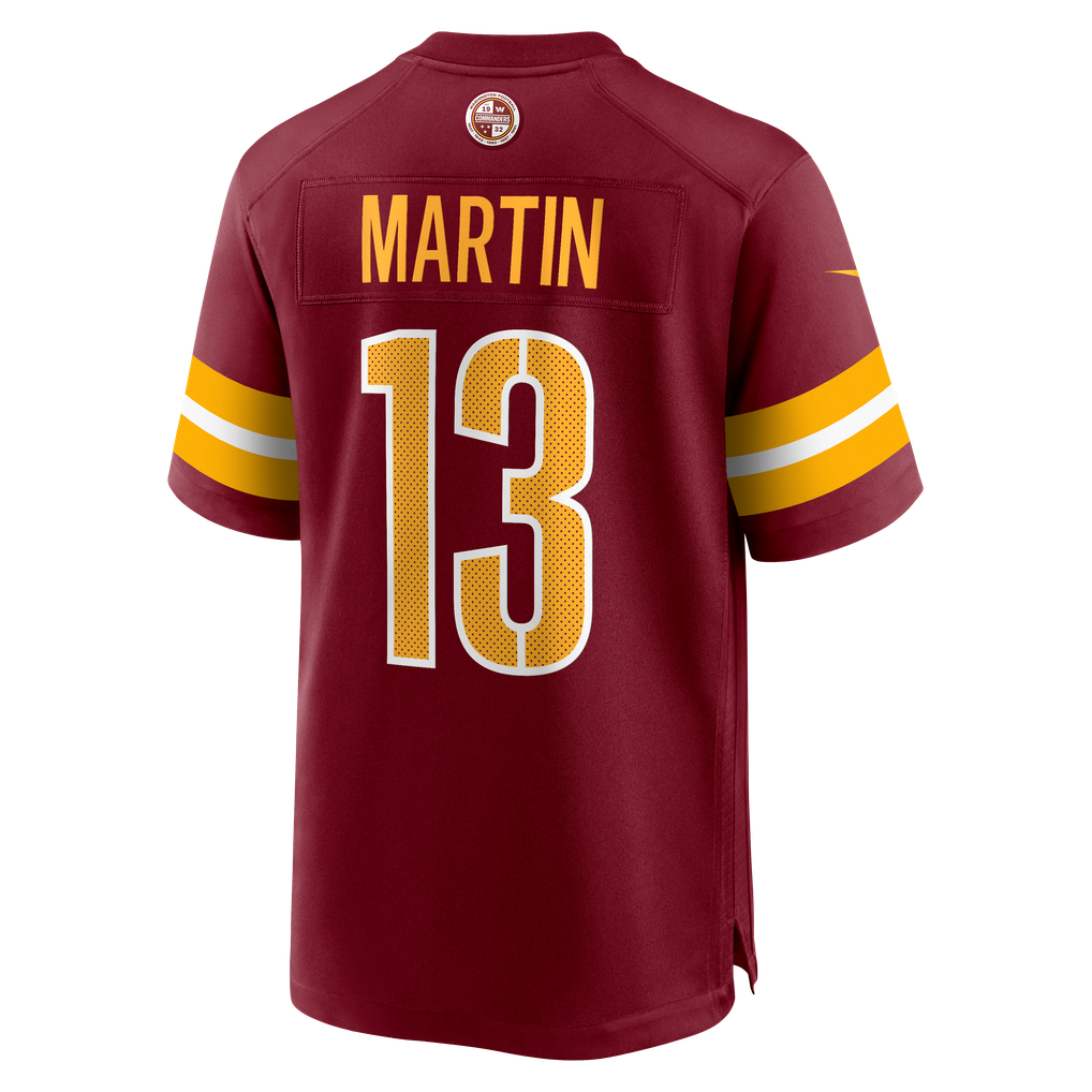 Men's Washington Commanders Tay Martin Nike  Burgundy Team Game Jersey - Image 4
