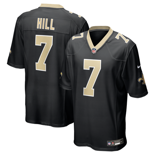 Men's New Orleans Saints Taysom Hill Nike Black Game Jersey - Image 1