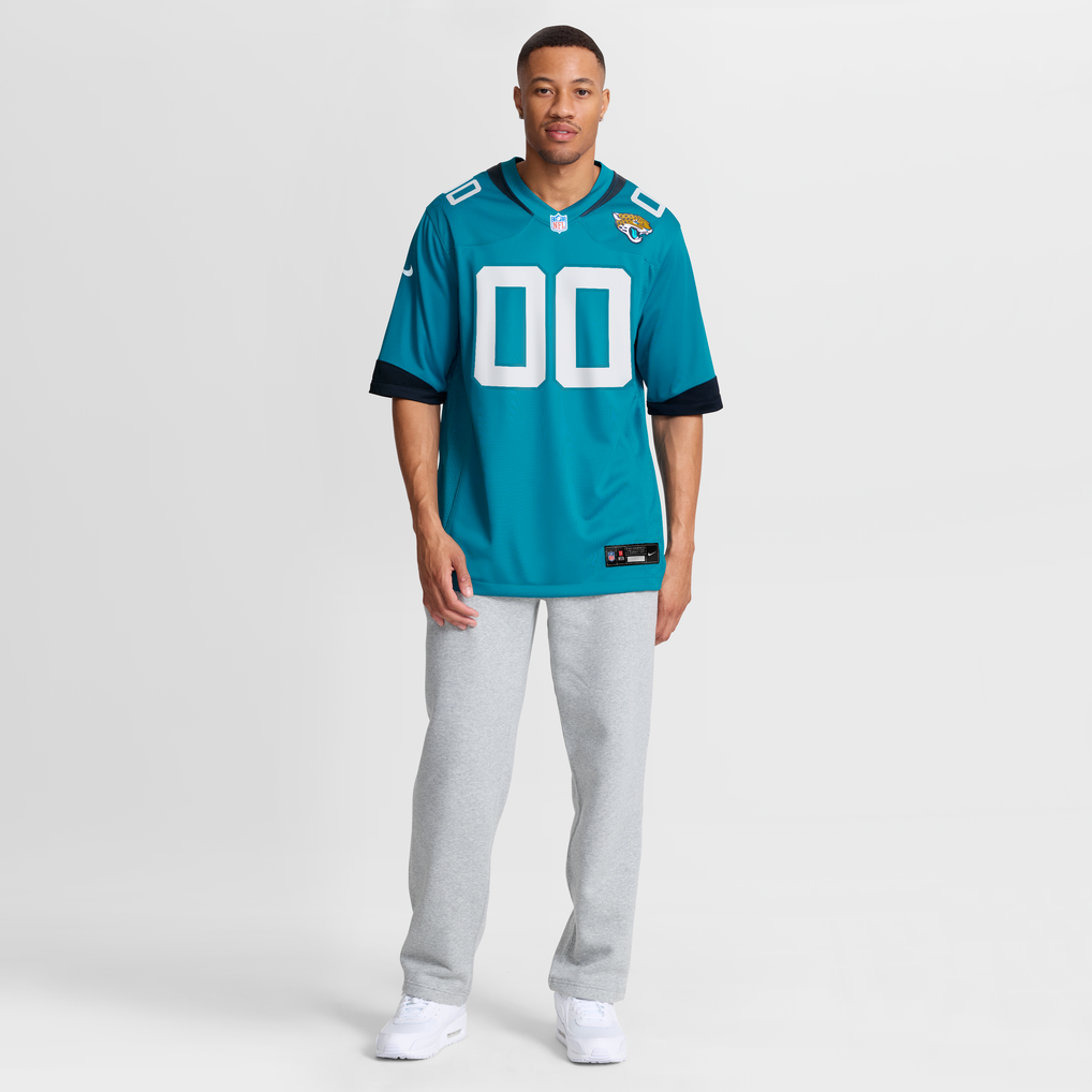 Men's Jacksonville Jaguars Nike Teal Custom Game Jersey - Image 5