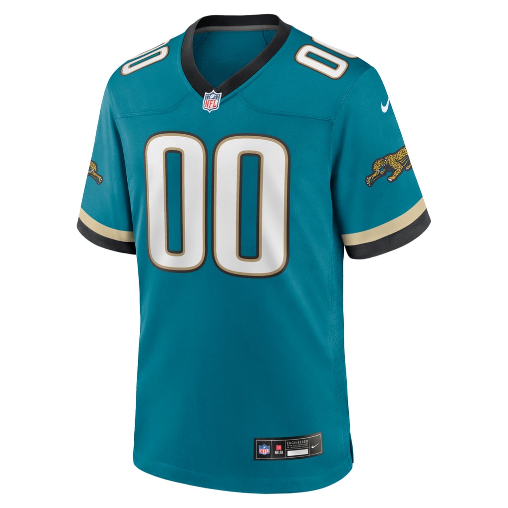 Men's Jacksonville Jaguars Nike Teal Prowler Throwback Custom Game Jersey - Image 3