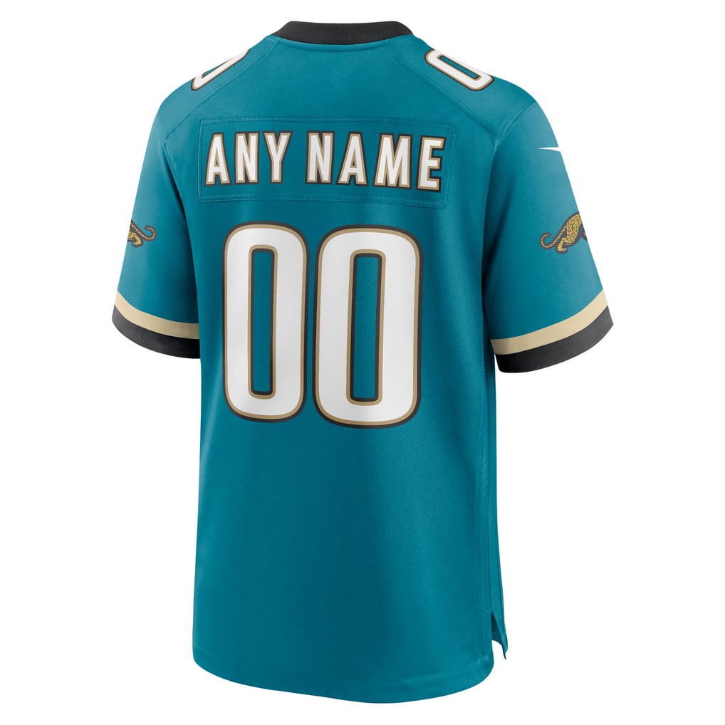 Men's Jacksonville Jaguars Nike Teal Prowler Throwback Custom Game Jersey - Image 4