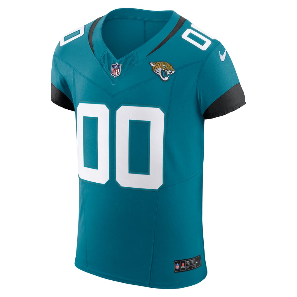 Men's Jacksonville Jaguars Nike Teal Vapor F.U.S.E. Elite Custom Jersey - Image 3