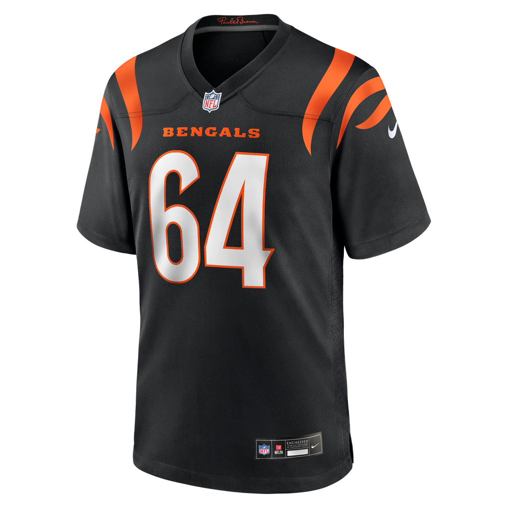 Men's Cincinnati Bengals Ted Karras Nike Black Game Player Jersey - Image 3