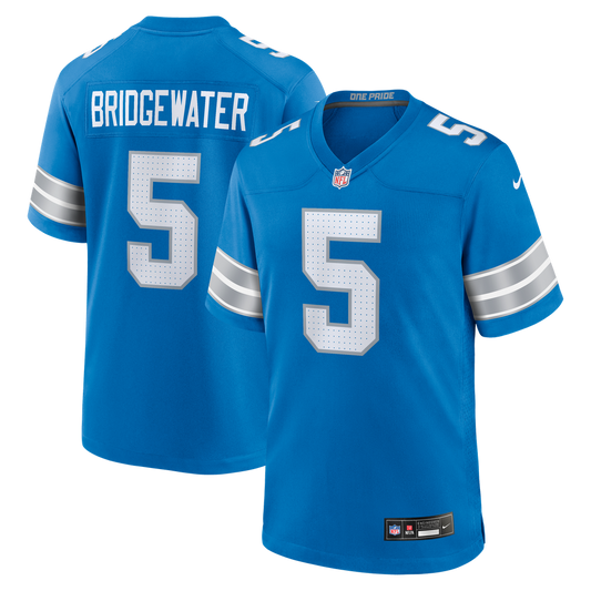 Men's Detroit Lions Teddy Bridgewater Nike  Blue Team Game Jersey - Image 1