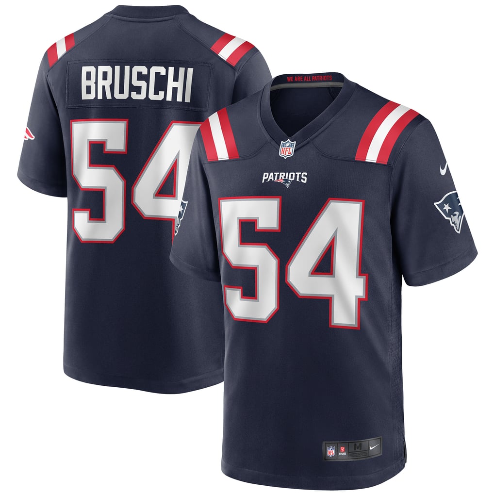 Men's New England Patriots Tedy Bruschi Nike Navy Game Retired Player Jersey - Image 1