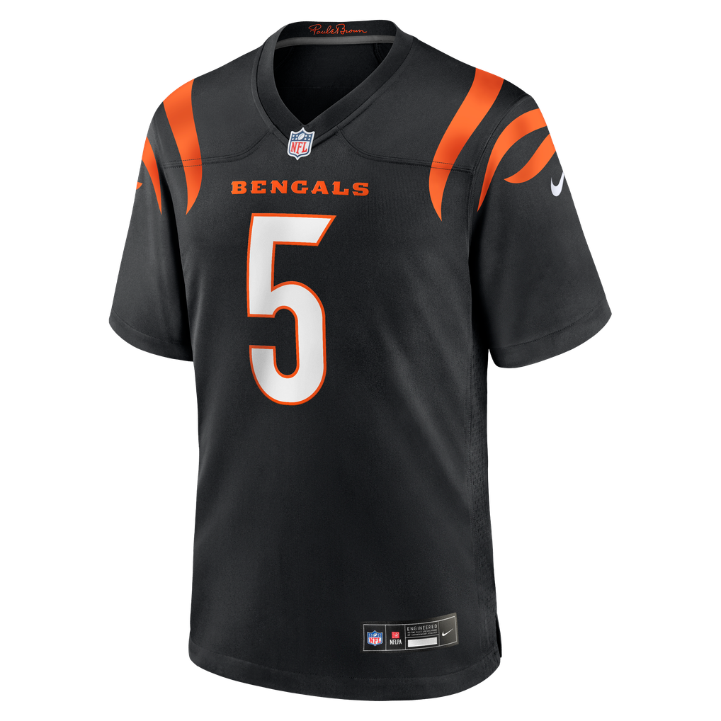 Men's Cincinnati Bengals Tee Higgins Nike Black Game Player Jersey - Image 3