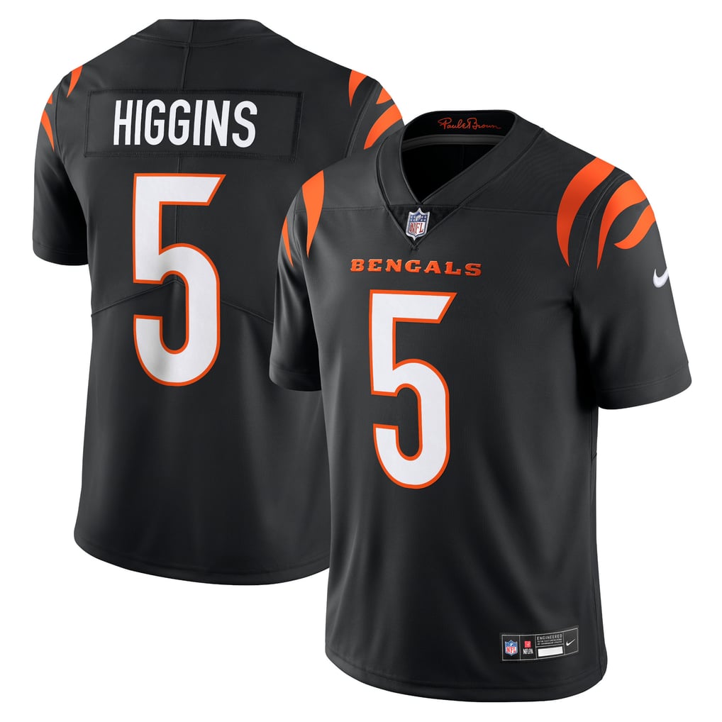 Men's Cincinnati Bengals Tee Higgins Nike Black Vapor Untouchable Limited Jersey - Image 1