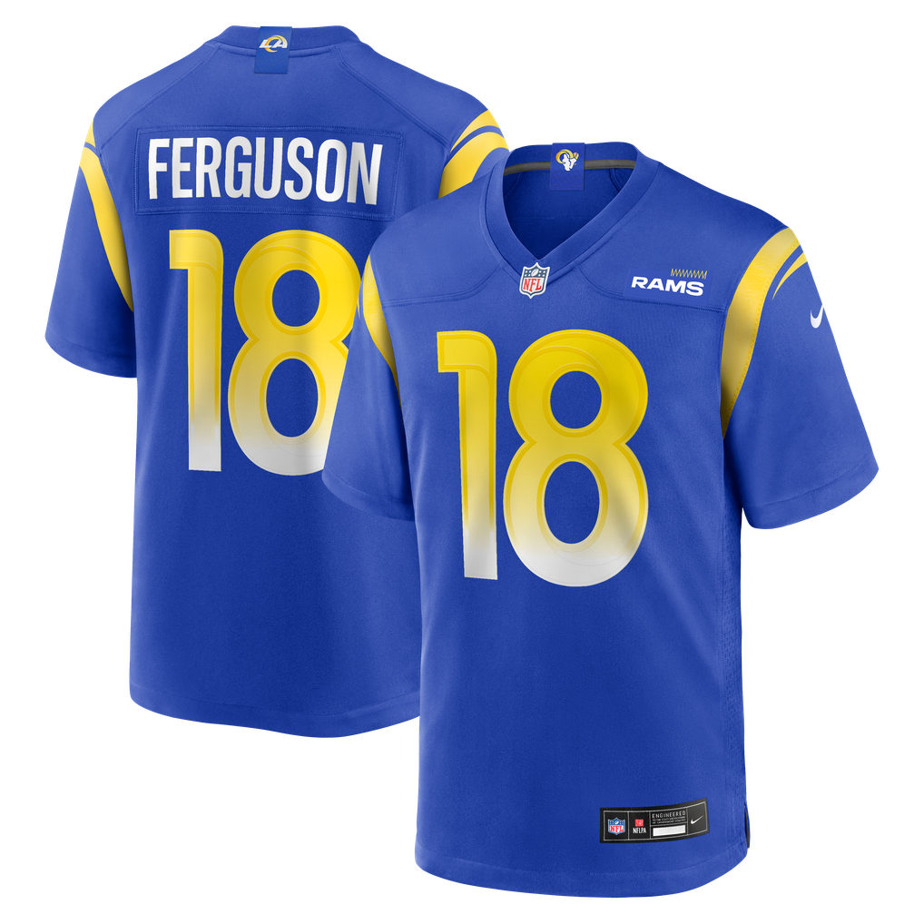 Men's Los Angeles Rams Terrance Ferguson Nike  Royal Team Game Jersey - Image 2
