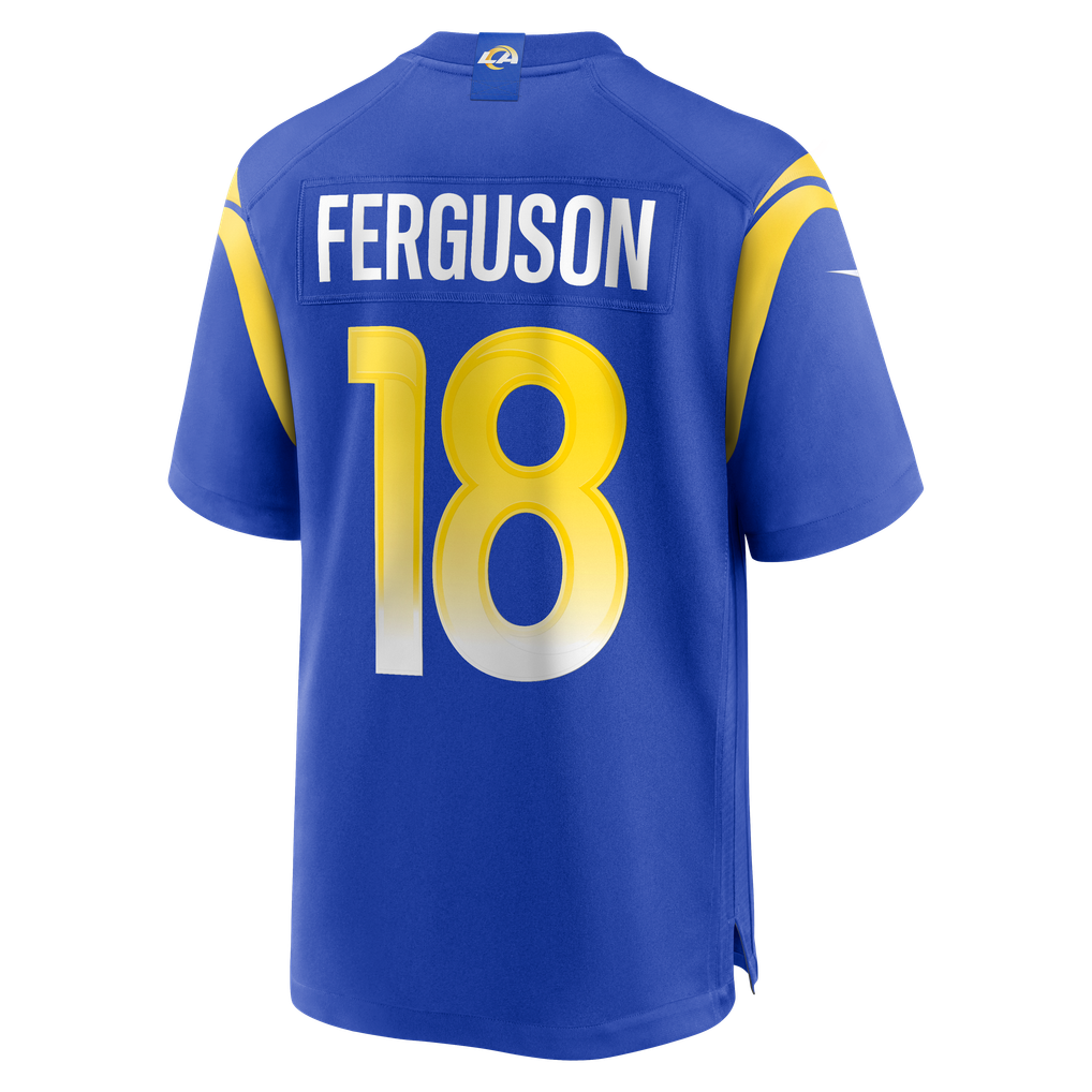 Men's Los Angeles Rams Terrance Ferguson Nike  Royal Team Game Jersey - Image 4