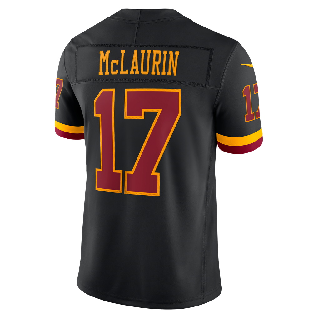 Men's Washington Commanders Terry McLaurin Nike Black Alternate Vapor F.U.S.E. Stitched Limited Jersey - Image 4