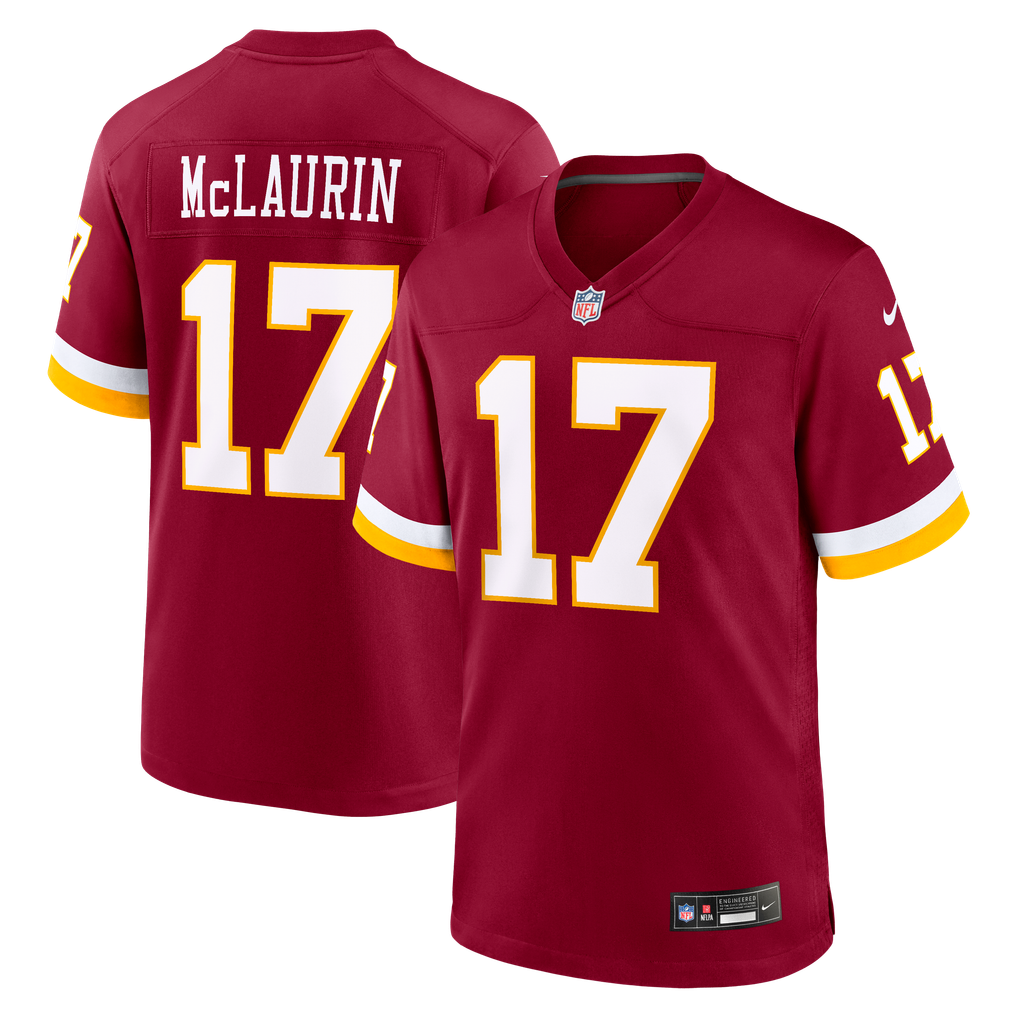 Men's Washington Commanders Terry McLaurin Nike Burgundy Game Jersey - Image 1