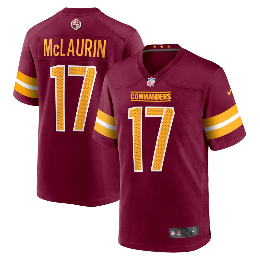 Men's Washington Commanders Terry McLaurin Nike Burgundy Player Game Jersey - Image 1
