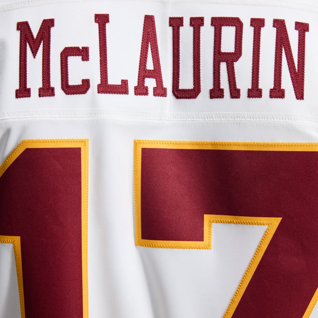 Men's Washington Commanders Terry McLaurin Nike White Vapor F.U.S.E. Stitched Limited Jersey - Image 13