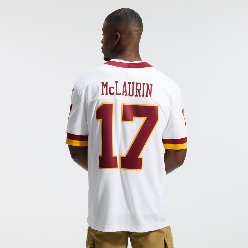 Men's Washington Commanders Terry McLaurin Nike White Vapor F.U.S.E. Stitched Limited Jersey - Image 4