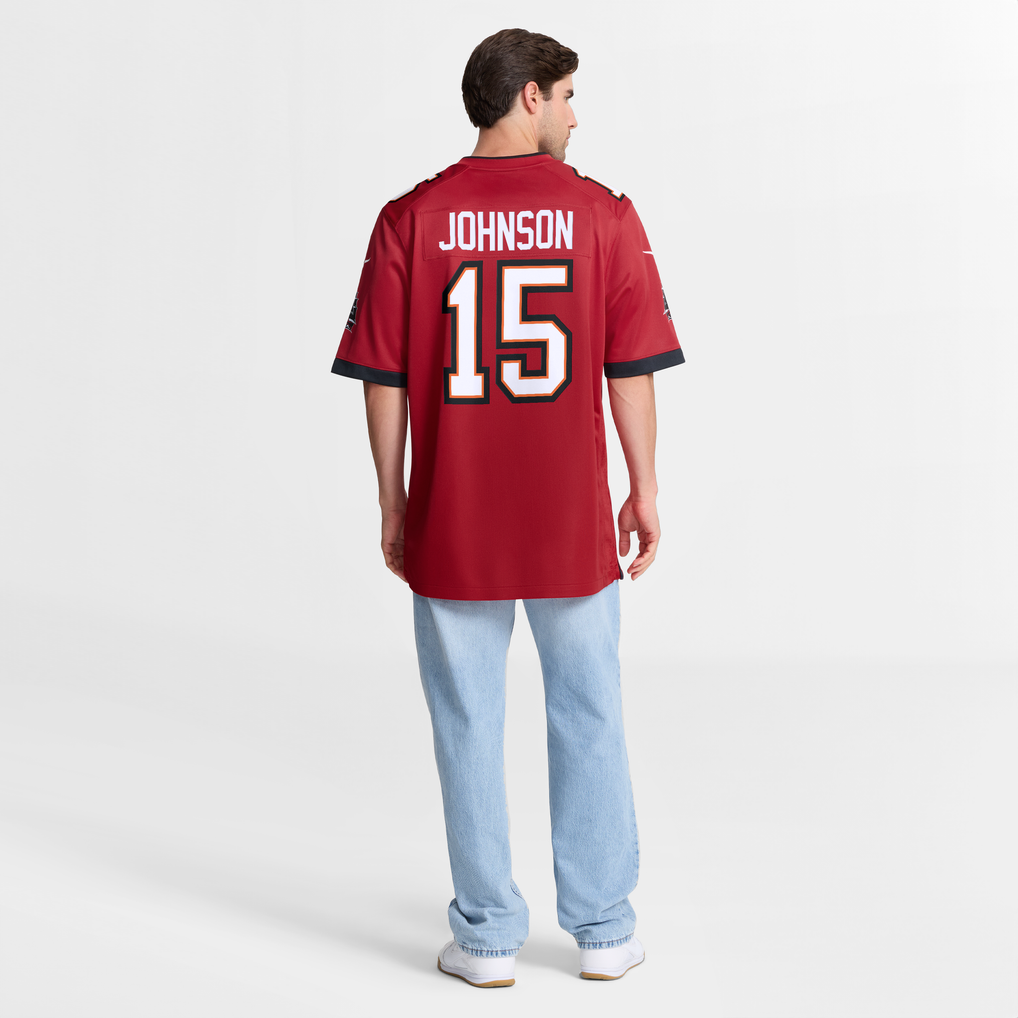 Men's Tampa Bay Buccaneers Tez Johnson Nike  Red Team Game Jersey - Image 9