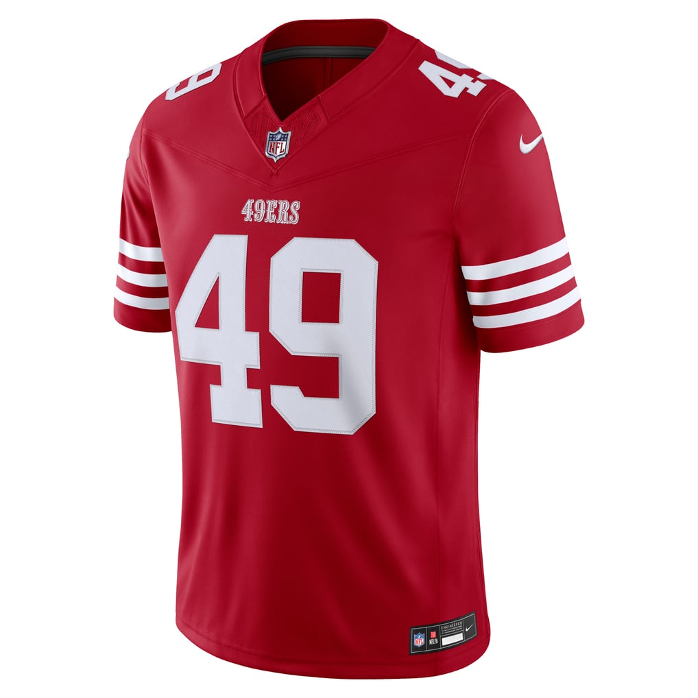 Men's San Francisco 49ers The Faithful Nike Scarlet Team Vapor F.U.S.E. Stitched Limited Jersey - Image 3