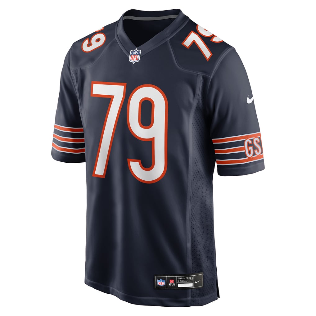 Men's Chicago Bears Theo Benedet Nike Navy Team Game Jersey - Image 3