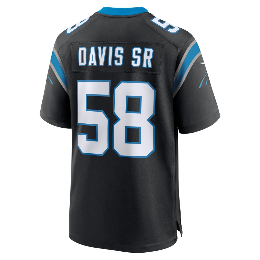 Men's Carolina Panthers Thomas Davis Sr. Nike Black Team Retired Game Jersey - Image 4