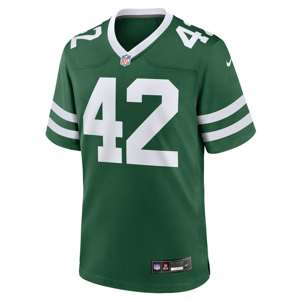 Men's New York Jets Thomas Hennessy Nike Legacy Green Team Game Jersey - Image 3