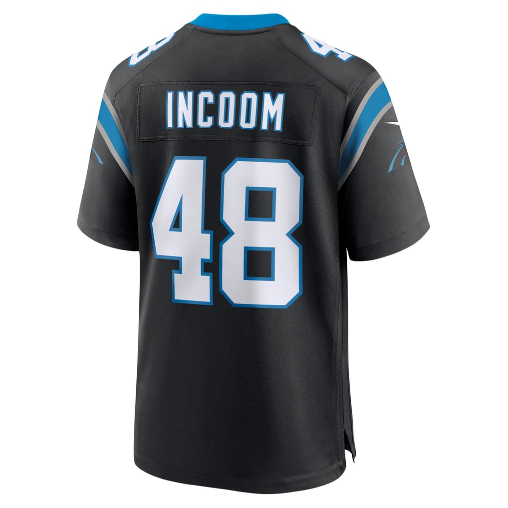 Men's Carolina Panthers Thomas Incoom Nike Black Team Game Jersey - Image 4