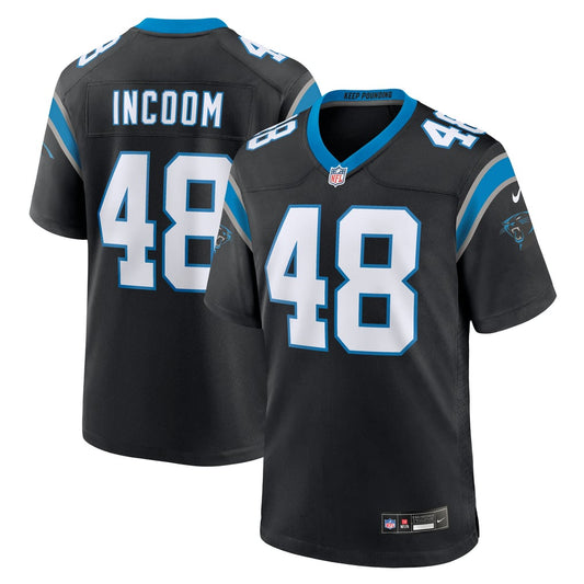 Men's Carolina Panthers Thomas Incoom Nike Black Team Game Jersey - Image 1