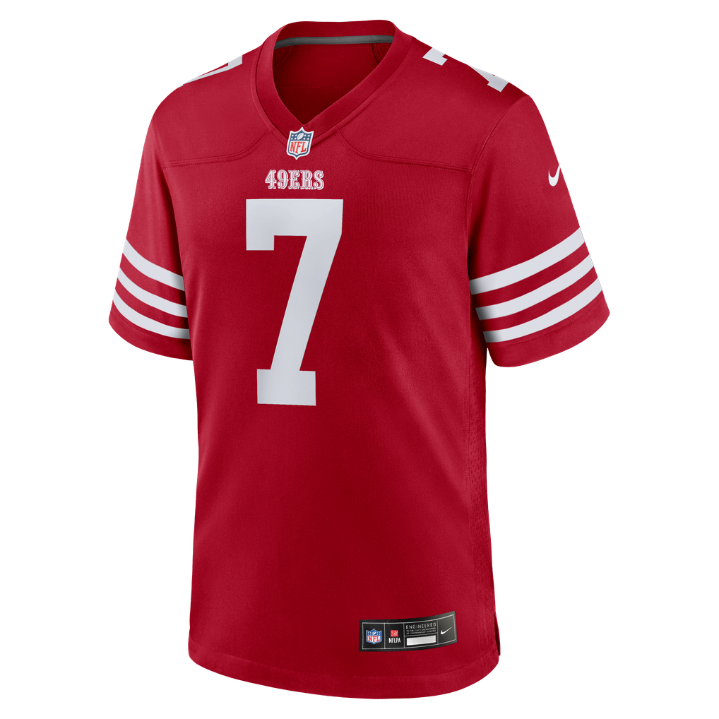 Men's San Francisco 49ers Thomas Morstead Nike  Scarlet Team Game Jersey - Image 3