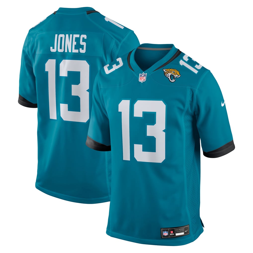 Men's Jacksonville Jaguars Tim Jones Nike  Teal Team Game Jersey - Image 2