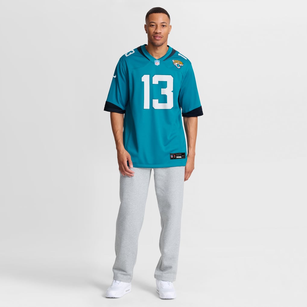 Men's Jacksonville Jaguars Tim Jones Nike  Teal Team Game Jersey - Image 5