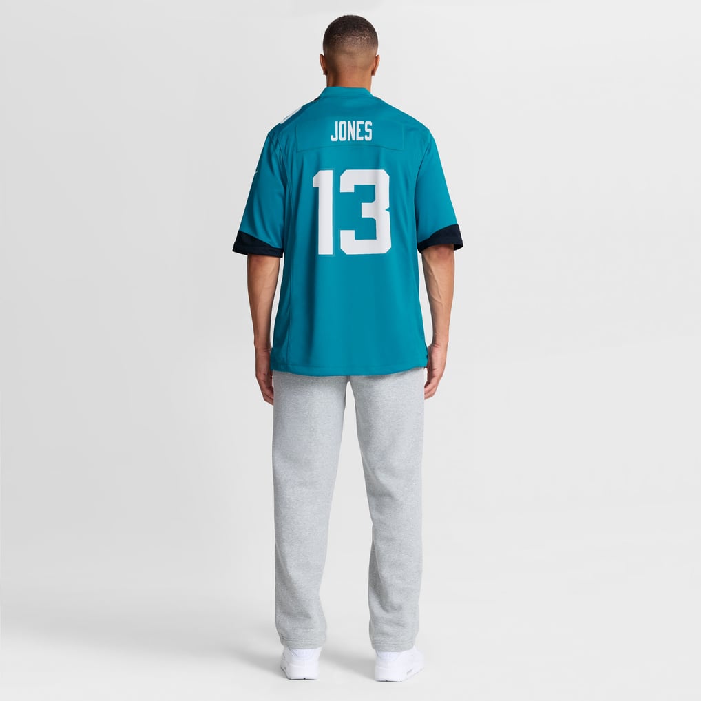 Men's Jacksonville Jaguars Tim Jones Nike  Teal Team Game Jersey - Image 6