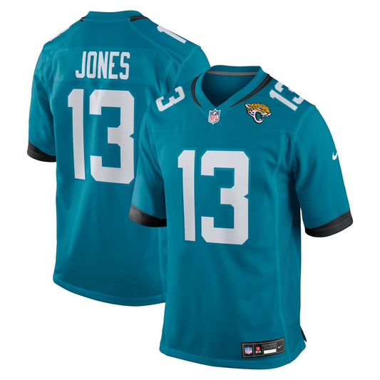 Men's Jacksonville Jaguars Tim Jones Nike  Teal Team Game Jersey - Image 1