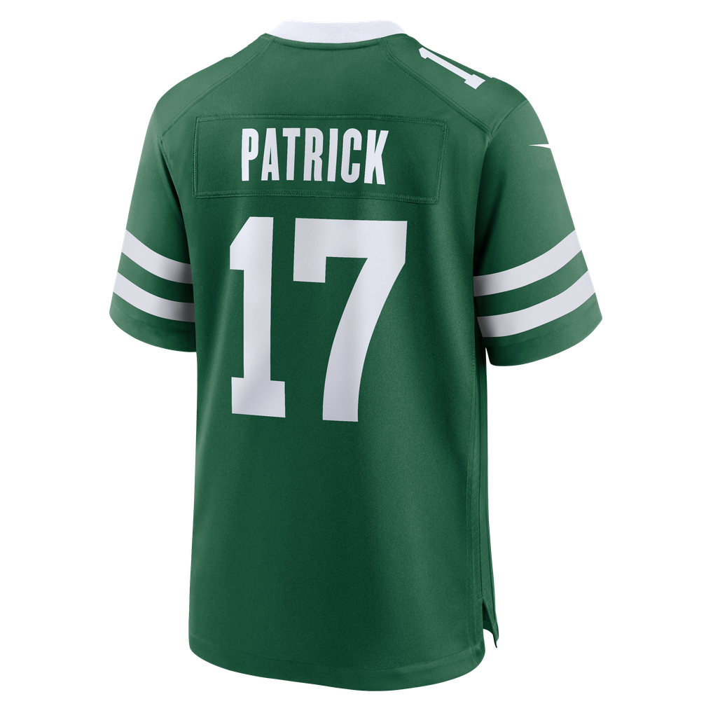 Men's New York Jets Tim Patrick Nike Legacy Green Team Game Jersey - Image 6