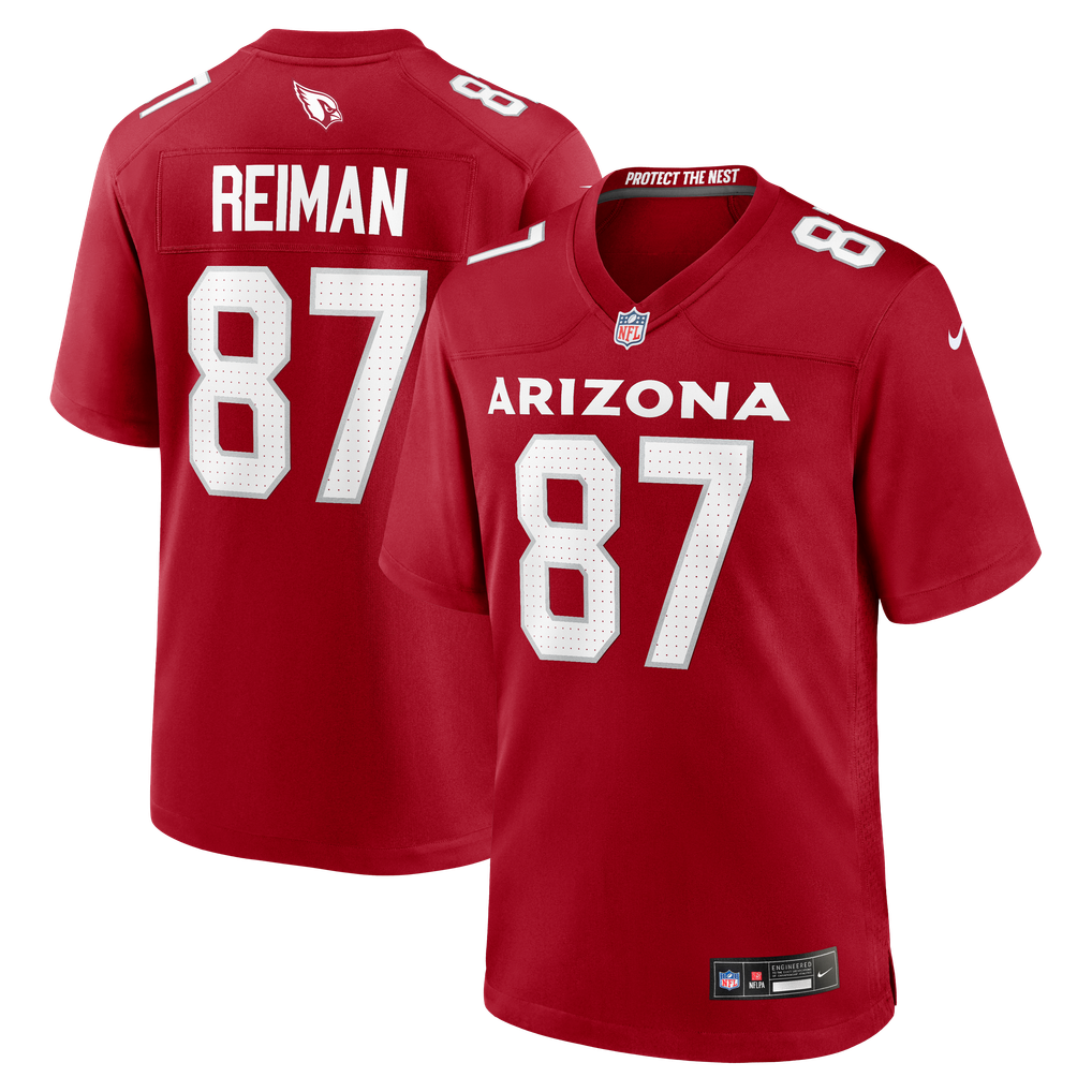 Men's Arizona Cardinals Tip Reiman Nike  Cardinal Team Game Jersey - Image 2