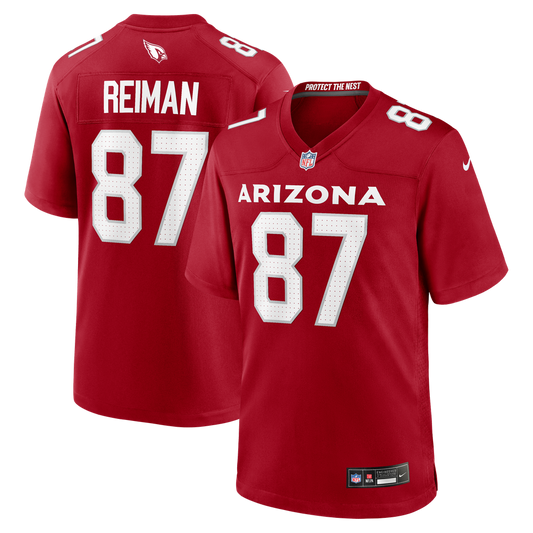 Men's Arizona Cardinals Tip Reiman Nike  Cardinal Team Game Jersey - Image 1