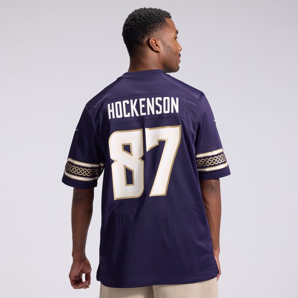 Men's Minnesota Vikings T.J. Hockenson Nike Purple 2026 Rivalries Collection Game Jersey - Image 4