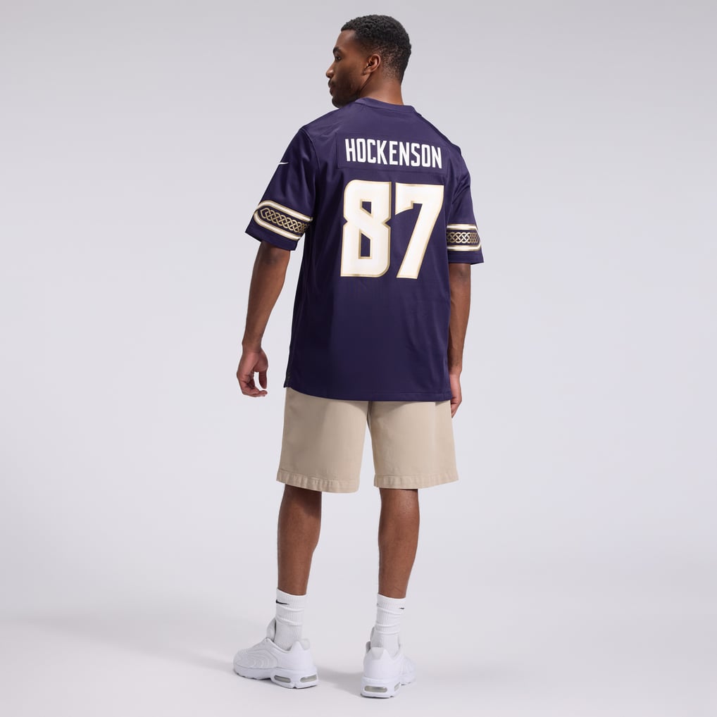 Men's Minnesota Vikings T.J. Hockenson Nike Purple 2026 Rivalries Collection Game Jersey - Image 6