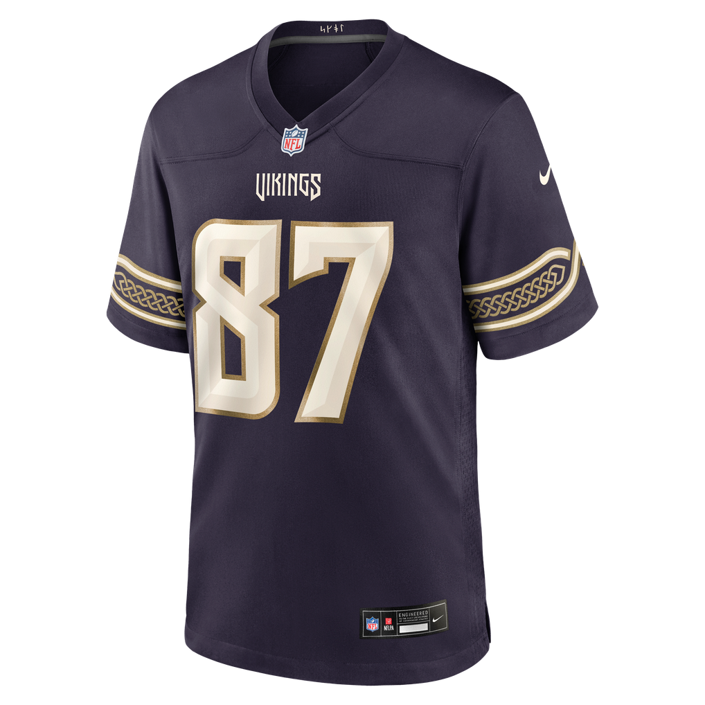 Men's Minnesota Vikings T.J. Hockenson Nike Purple 2026 Rivalries Collection Game Jersey - Image 7