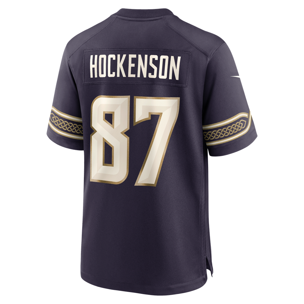 Men's Minnesota Vikings T.J. Hockenson Nike Purple 2026 Rivalries Collection Game Jersey - Image 8
