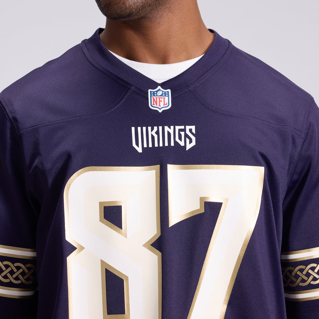 Men's Minnesota Vikings T.J. Hockenson Nike Purple 2026 Rivalries Collection Game Jersey - Image 9