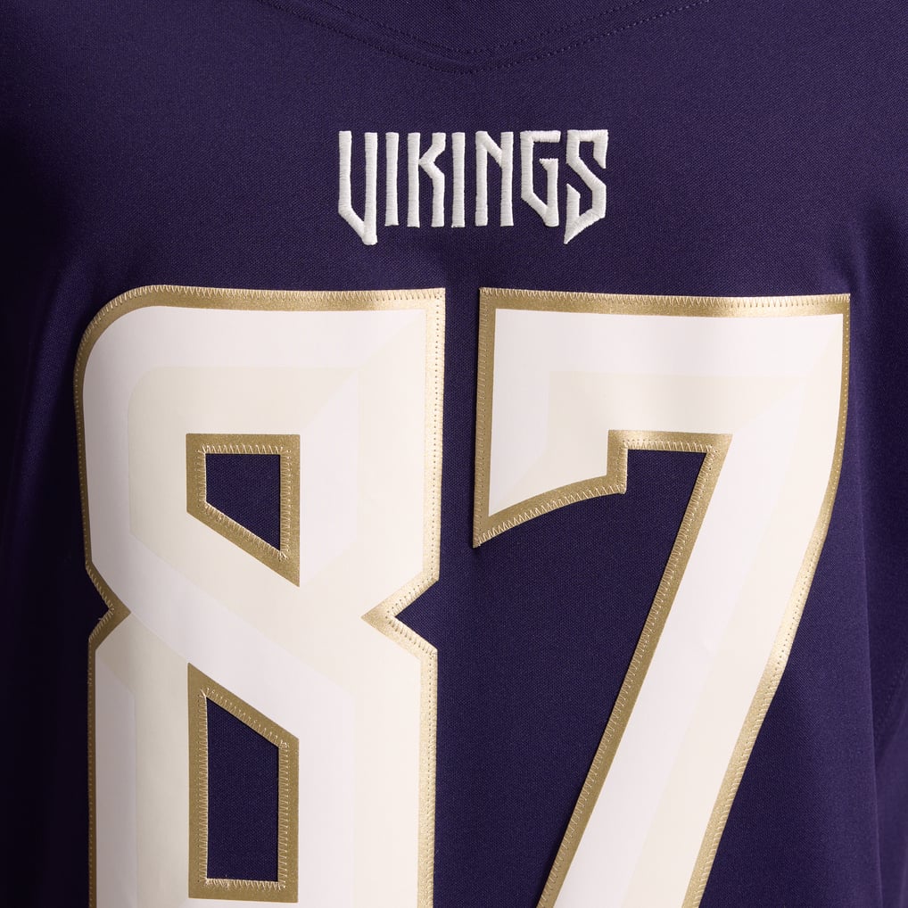 Men's Minnesota Vikings T.J. Hockenson Nike Purple 2026 Rivalries Collection Stitched Limited Jersey - Image 19