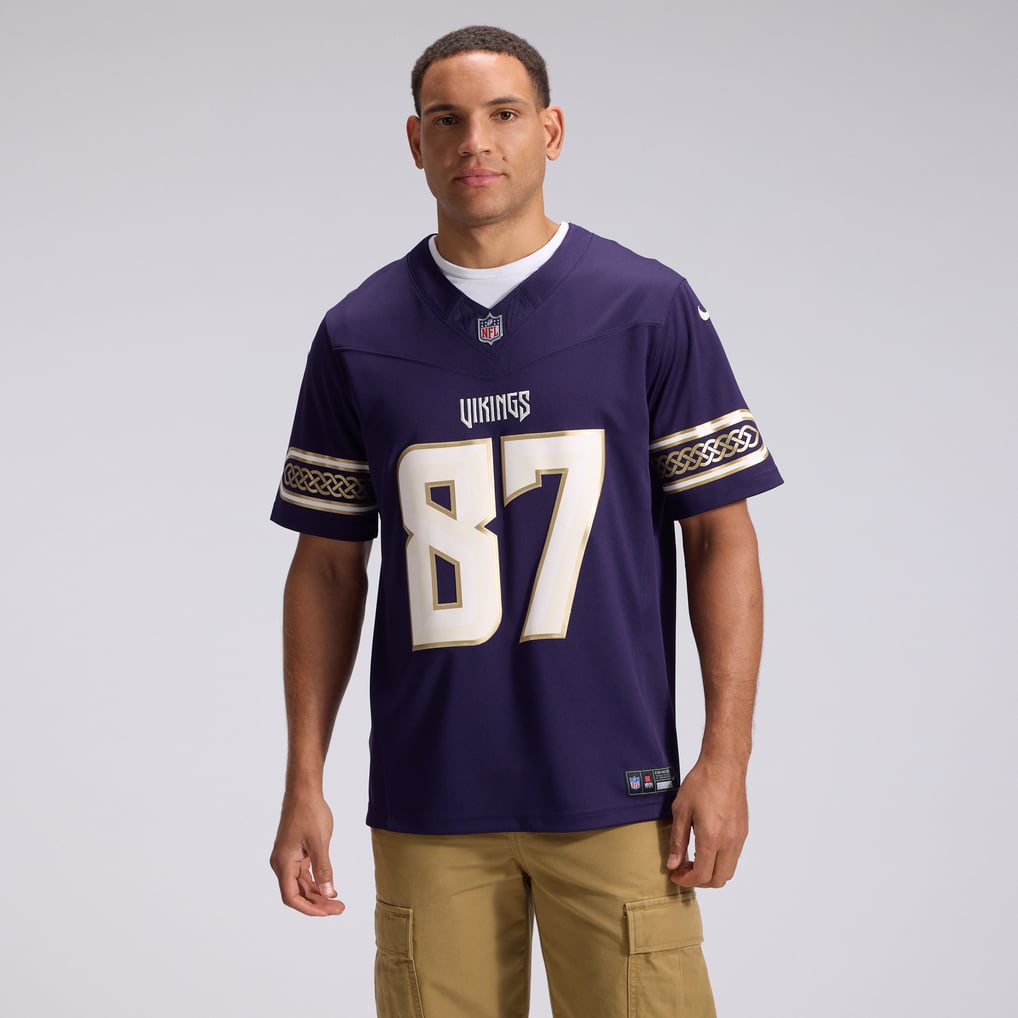 Men's Minnesota Vikings T.J. Hockenson Nike Purple 2026 Rivalries Collection Stitched Limited Jersey - Image 3