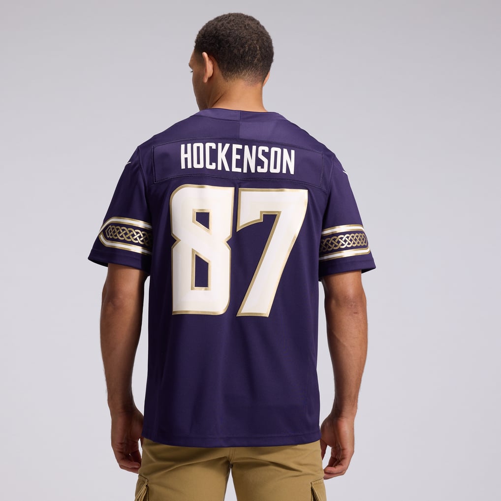 Men's Minnesota Vikings T.J. Hockenson Nike Purple 2026 Rivalries Collection Stitched Limited Jersey - Image 4