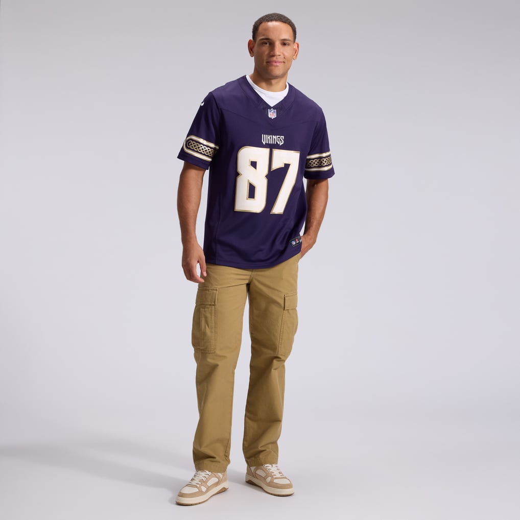 Men's Minnesota Vikings T.J. Hockenson Nike Purple 2026 Rivalries Collection Stitched Limited Jersey - Image 5