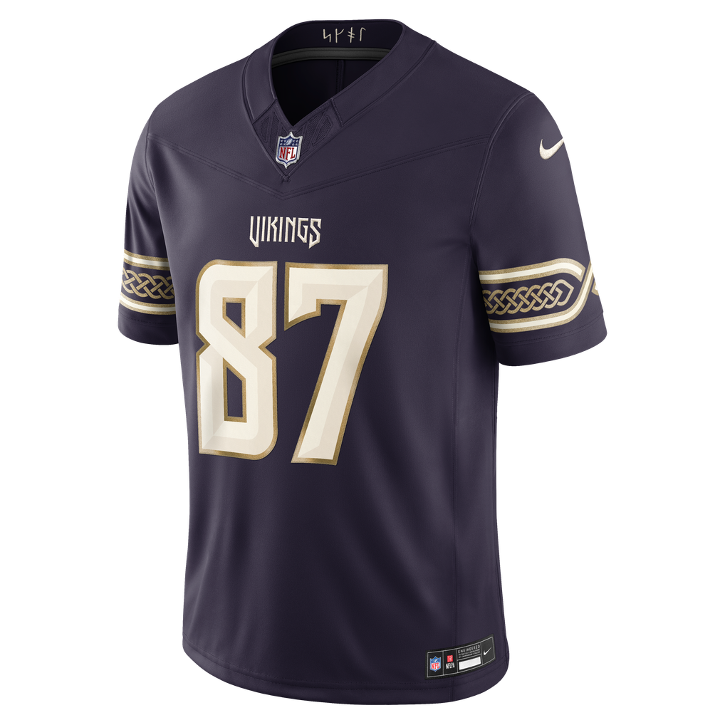 Men's Minnesota Vikings T.J. Hockenson Nike Purple 2026 Rivalries Collection Stitched Limited Jersey - Image 7