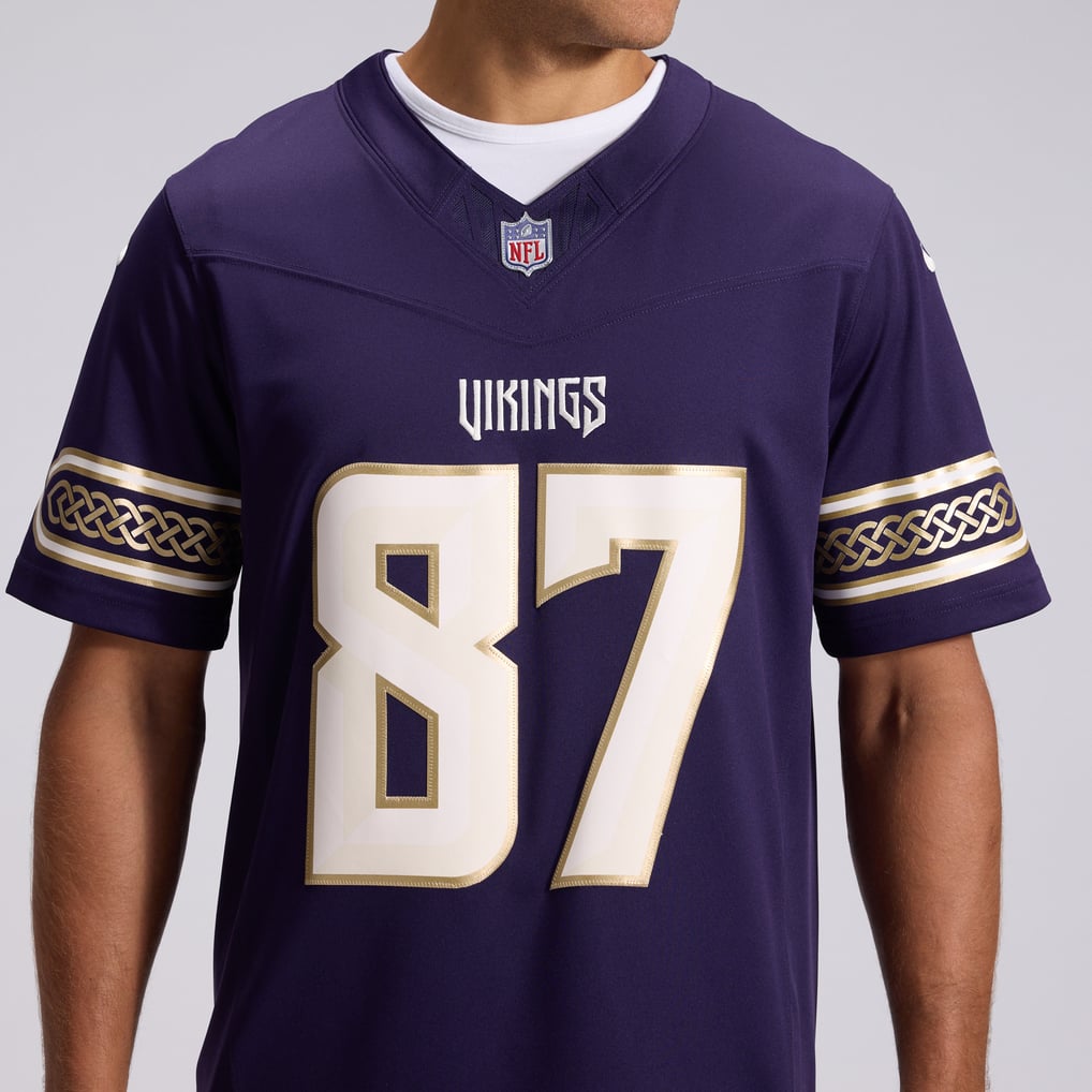 Men's Minnesota Vikings T.J. Hockenson Nike Purple 2026 Rivalries Collection Stitched Limited Jersey - Image 9