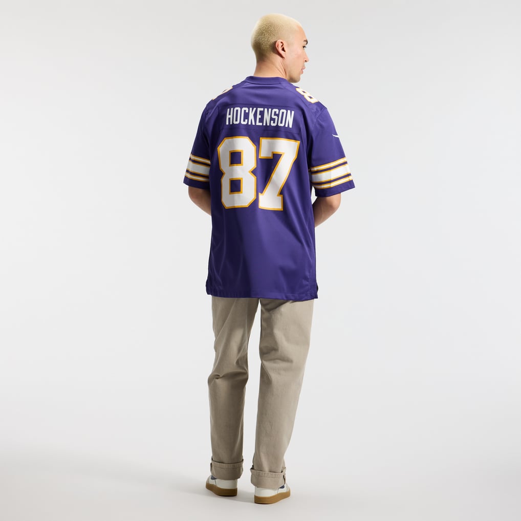 Men's Minnesota Vikings T.J. Hockenson Nike Purple Classic Player Game Jersey - Image 6